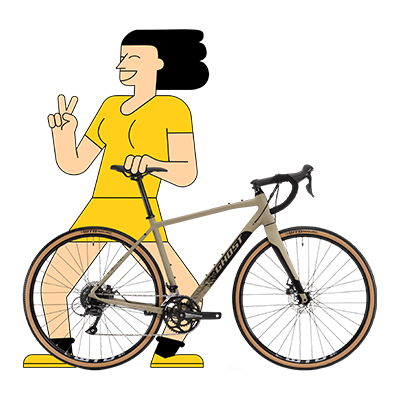 Eleasa mit dem DienstFahrrad